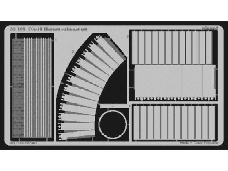  F-18 exhaust 1/32 - Academy Minicraft - blaszki - zdjęcie 1