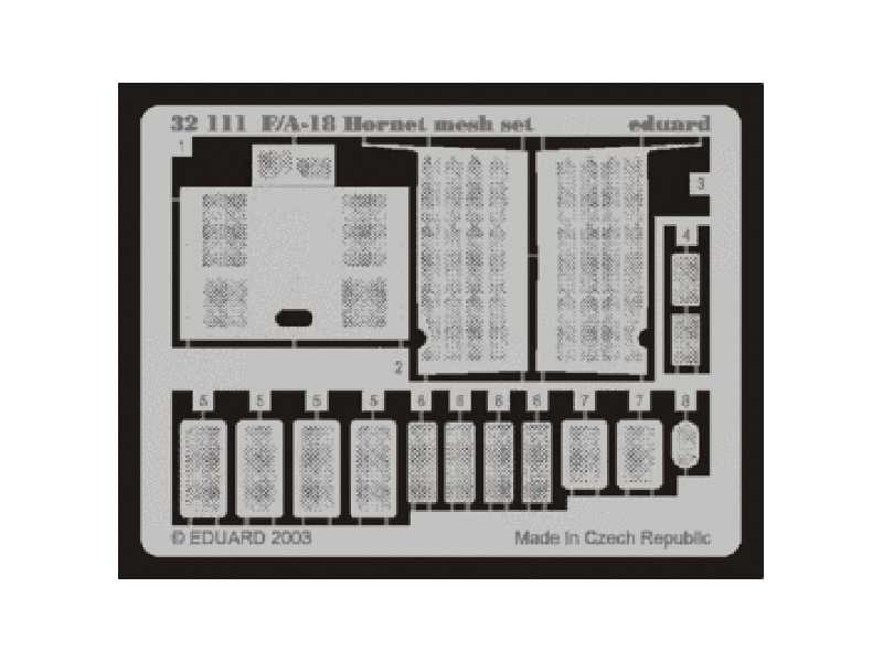  F-18 mesh set 1/32 - Academy Minicraft - blaszki - zdjęcie 1