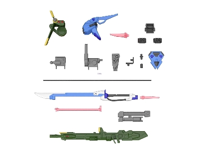 Gunpla 02 (Launcher Striker & Sword Striker) - Option Parts Set - zdjęcie 2