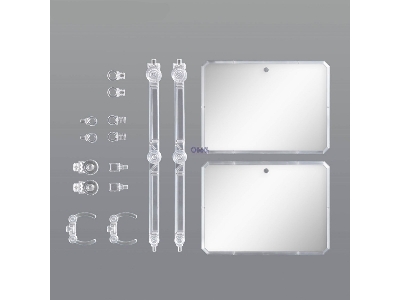 Action Base 7 (Clear Color) Mirror Stickers Set - zdjęcie 3
