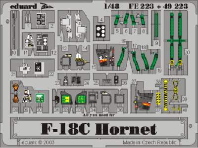  F-18C 1/48 - Hasegawa - blaszki - zdjęcie 1