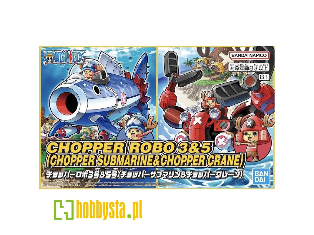 One Piece Chopper Robo 3 & 5 (Chopper Submarine & Chopper Crane) - zdjęcie 1 One Piece Chopper Robo 3 & 5 (Chopper Submarine & Chopper Crane) - zdjęcie 1