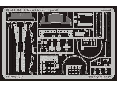  F-18C interior 1/32 - Academy Minicraft - blaszki - zdjęcie 3