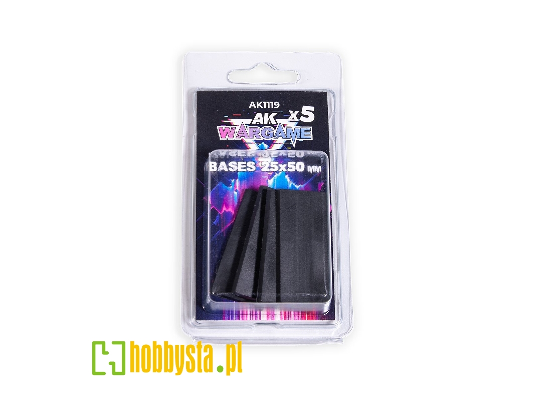 Rectangular Bases 25x50mm (5pcs) - zdjęcie 1