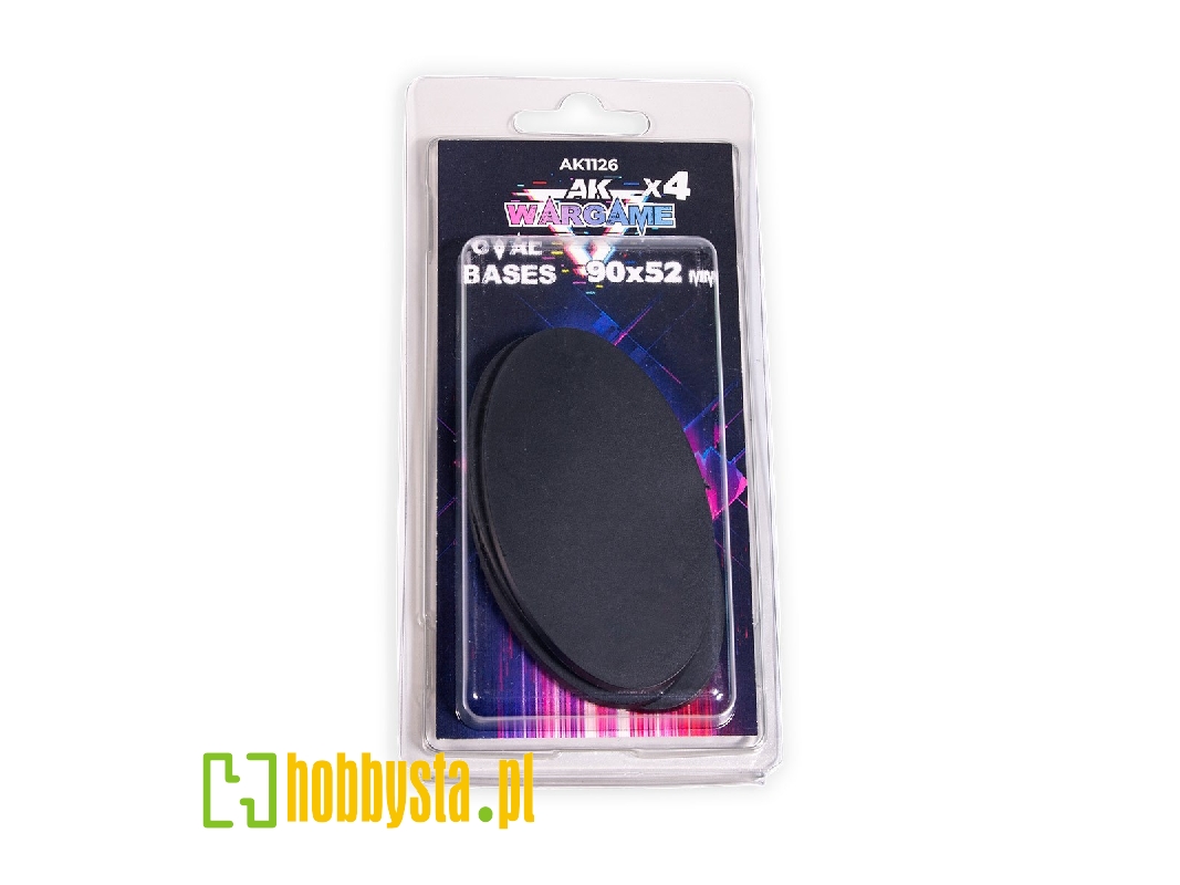 Oval Bases 90x52mm (4pcs) - zdjęcie 1 Oval Bases 90x52mm (4pcs) - zdjęcie 1