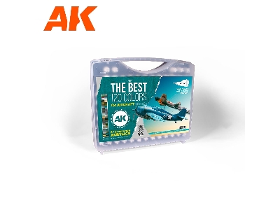 Ak 11706 3g Plastic Briefcase 120 Aircraft Colors Set - zdjęcie 1