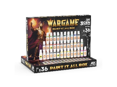 3gen - Wargame Paint It All Box (36pcs) - zdjęcie 1