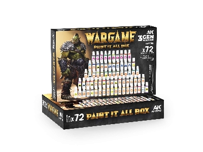 3gen - Wargame Paint It All Box (72pcs) - zdjęcie 1