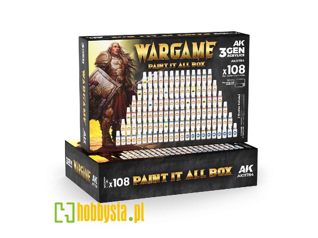 3gen - Wargame Paint It All Box (108pcs) - zdjęcie 1 3gen - Wargame Paint It All Box (108pcs) - zdjęcie 1