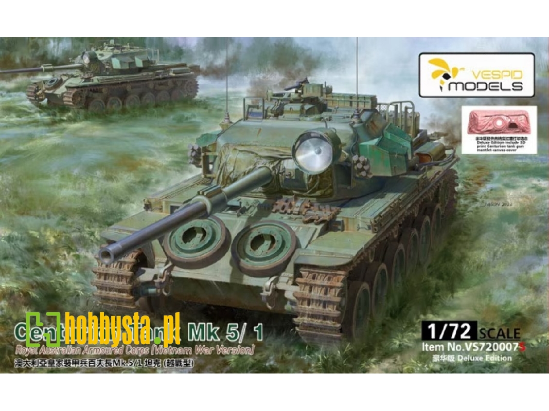 Centurion Tank Mk5/1 Deluxe Edition Royal Australian Armoured Corps (Vietnam War Version) - zdjęcie 1 Centurion Tank Mk5/1 Deluxe Edition Royal Australian Armoured Corps (Vietnam War Version) - zdjęcie 1