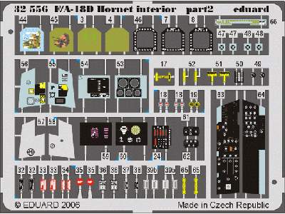  F-18D interior 1/32 - Academy Minicraft - blaszki - zdjęcie 3