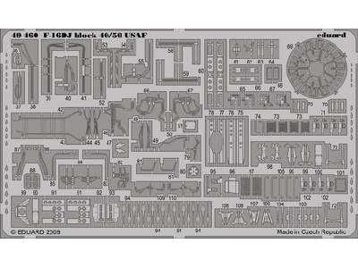  F-16DJ block 40/50 USAF S. A. 1/48 - Kinetic - blaszki - zdjęcie 1