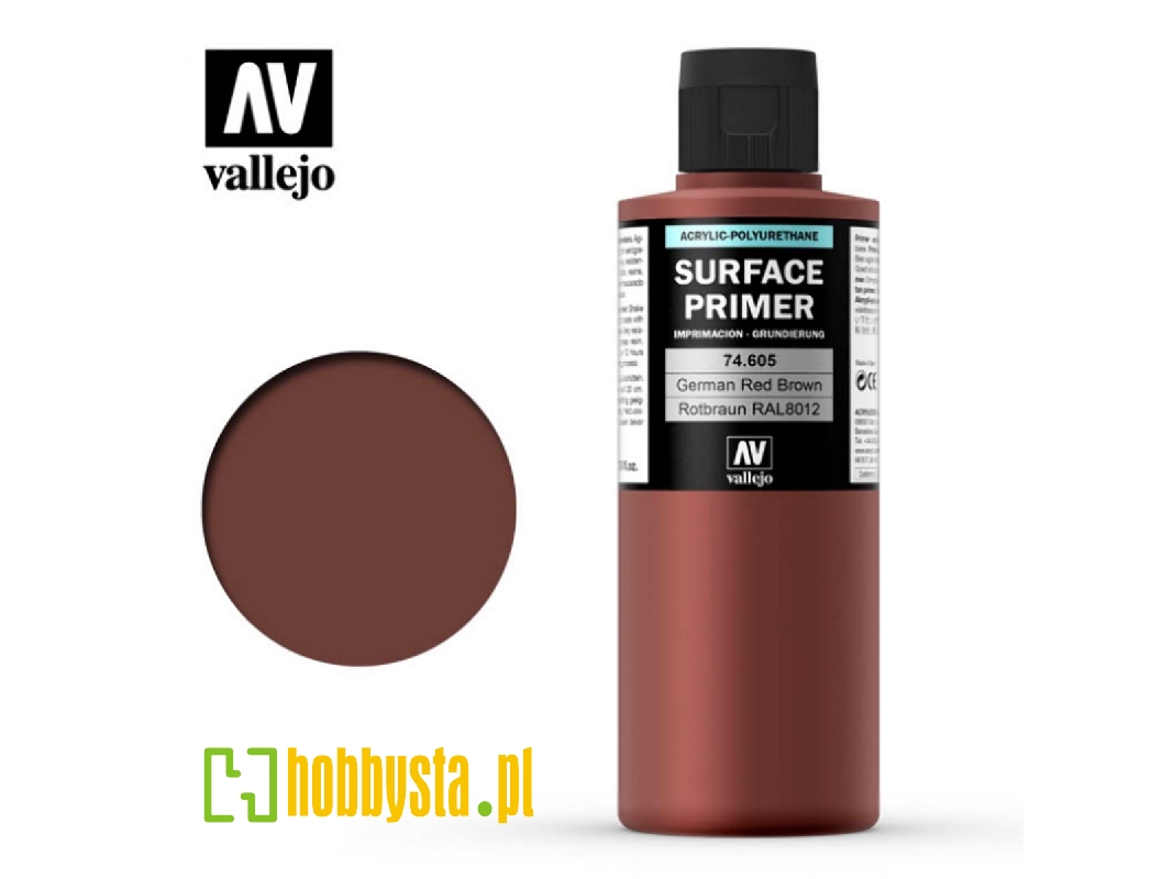 Podkład poliuretanowy - German Red Brown / Rotbraun RAL 8012 - zdjęcie 1