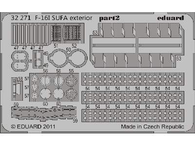  F-16I SUFA exterior 1/32 - Academy Minicraft - blaszki - zdjęcie 3