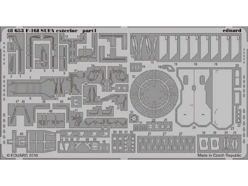 F-16I SUFA exterior 1/48 - Hasegawa - blaszki - zdjęcie 1 F-16I SUFA exterior 1/48 - Hasegawa - blaszki - zdjęcie 1