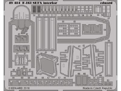  F-16I SUFA interior S. A. 1/48 - Hasegawa - blaszki - zdjęcie 1