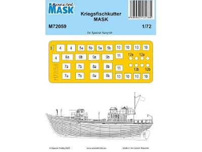 Kriegsfischkutter - Mask Set (For Special Hobby Kits) - zdjęcie 1