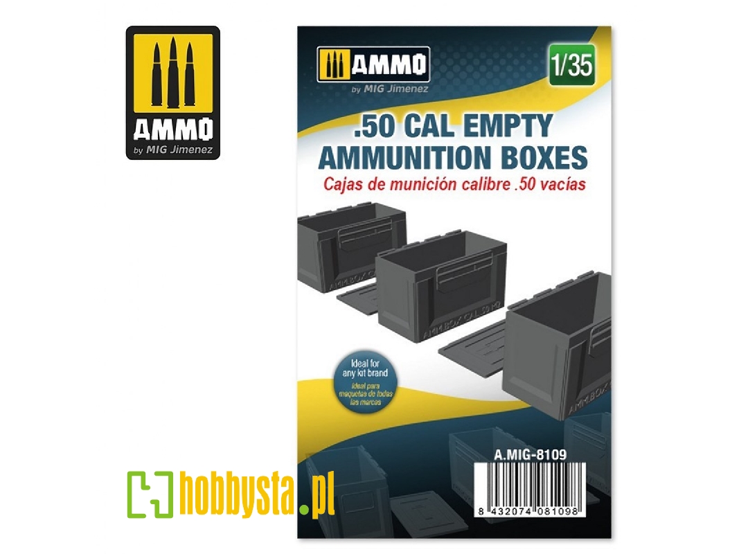 .50 Cal Empty Ammunition Boxes - zdjęcie 1