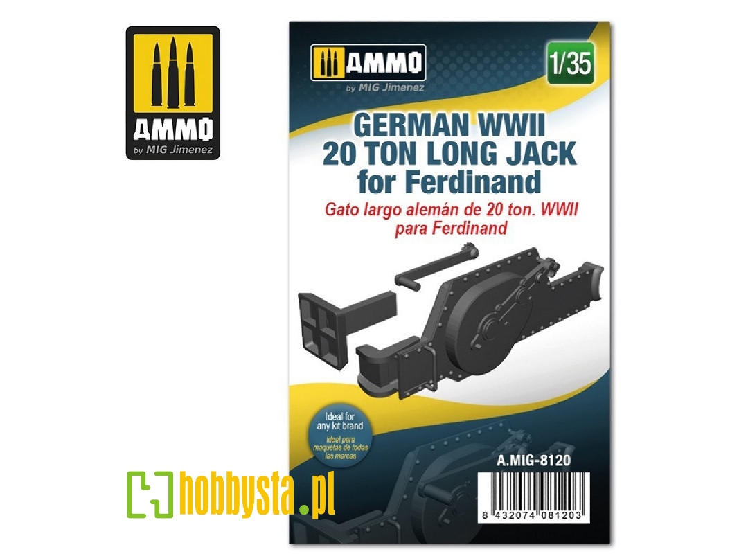 German Wwii 20 Ton Long Jack For Ferdinand - zdjęcie 1 German Wwii 20 Ton Long Jack For Ferdinand - zdjęcie 1