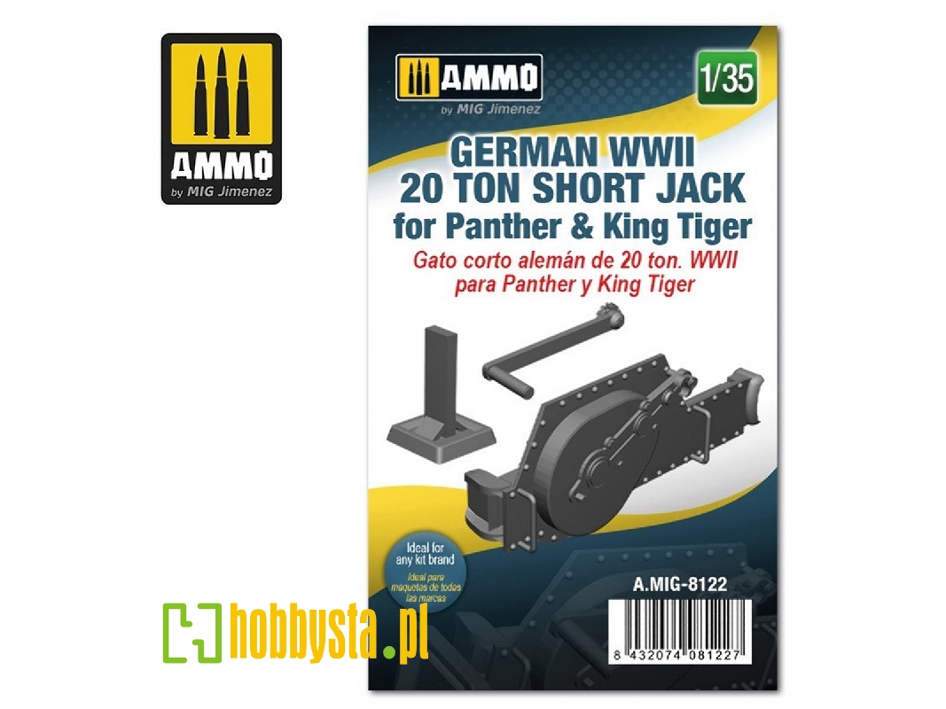 German Wwii 20 Ton Short Jack For Panther & King Tiger - zdjęcie 1 German Wwii 20 Ton Short Jack For Panther & King Tiger - zdjęcie 1