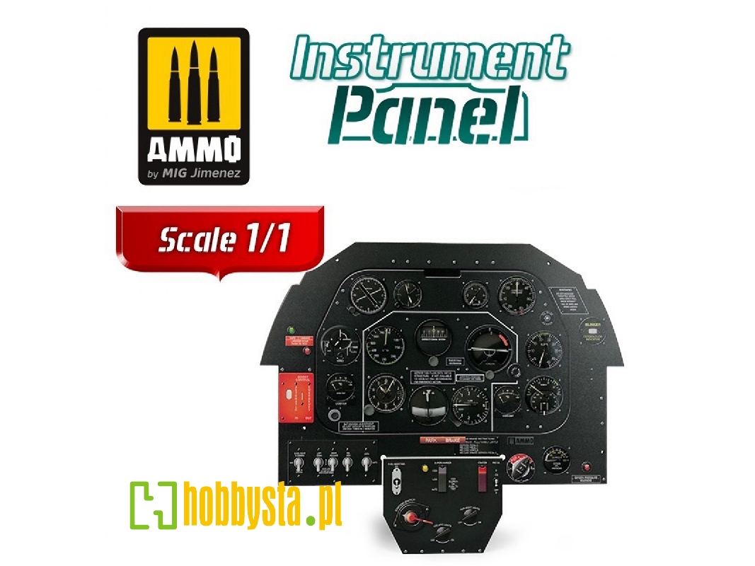 North American P-51b Mustang - Instrument Panel 1/1 - zdjęcie 1 North American P-51b Mustang - Instrument Panel 1/1 - zdjęcie 1