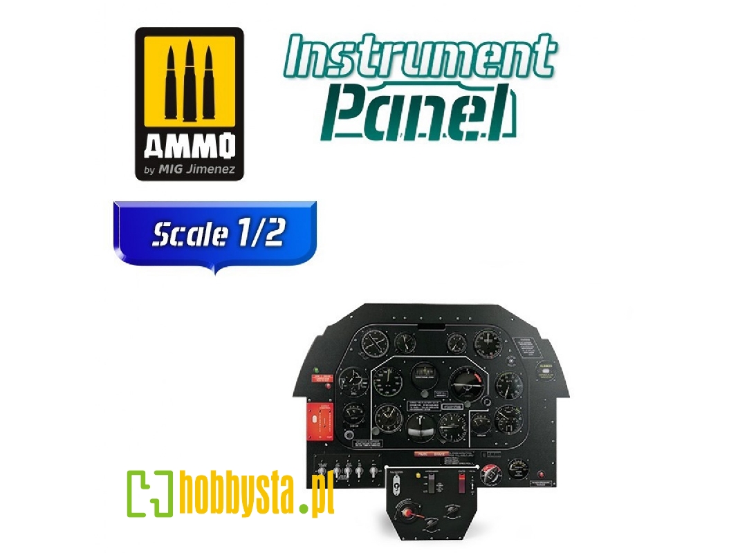 North American P-51b Mustang - Instrument Panel 1/2 - zdjęcie 1 North American P-51b Mustang - Instrument Panel 1/2 - zdjęcie 1