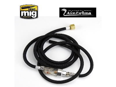6 Foot Braided Air Hose With Moisture Trap - zdjęcie 1