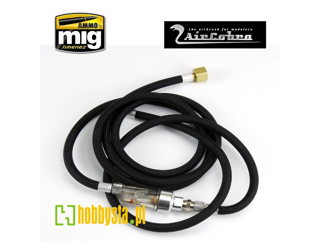 6 Foot Braided Air Hose With Moisture Trap - zdjęcie 1 6 Foot Braided Air Hose With Moisture Trap - zdjęcie 1