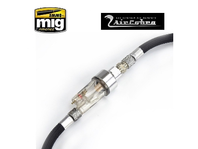 6 Foot Braided Air Hose With Moisture Trap - zdjęcie 2