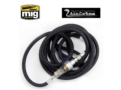 10 Foot Braided Air Hose With Moisture Trap - zdjęcie 1