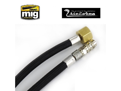 8 Foot Quick Disconnect Braided Air Hose - zdjęcie 2