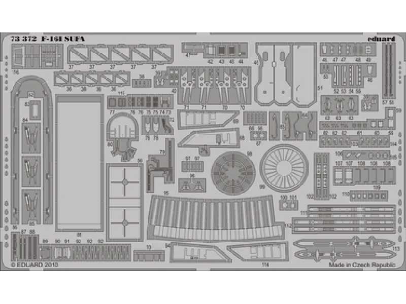 F-16I SUFA S. A. 1/72 - Kinetic - blaszki - zdjęcie 1 F-16I SUFA S. A. 1/72 - Kinetic - blaszki - zdjęcie 1