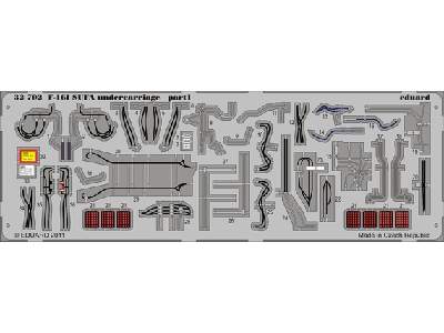  F-16I SUFA undercarriage 1/32 - Academy Minicraft - blaszki - zdjęcie 1