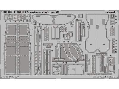  F-16I SUFA undercarriage 1/32 - Academy Minicraft - blaszki - zdjęcie 3