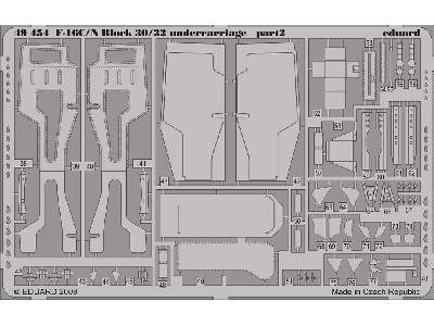  F-16C/ N Block 30/32 undercarriage 1/48 - Tamiya - blaszki - zdjęcie 3