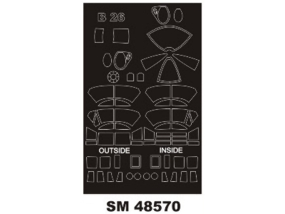 Martin B-26 B Marauder - Mini Paint Mask Set (For Icm Kits) - zdjęcie 1