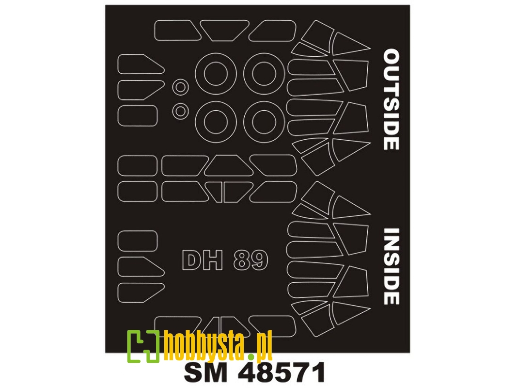 De Havilland Dh-89 Dragon Rapide - Mini Paint Mask Set (For Armory Kits) - zdjęcie 1 De Havilland Dh-89 Dragon Rapide - Mini Paint Mask Set (For Armory Kits) - zdjęcie 1
