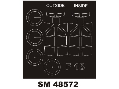 Junkers F-13 - Mini Paint Mask Set (For Miniart Kits) - zdjęcie 1