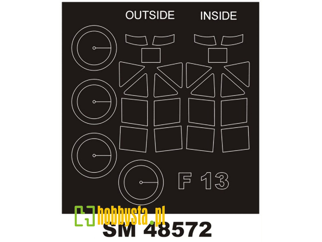 Junkers F-13 - Mini Paint Mask Set (For Miniart Kits) - zdjęcie 1