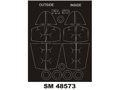 Kai Fa-50 - Mini Paint Mask Set (For Answer Kits) - zdjęcie 1