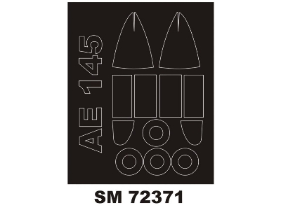 Aero Ae-145 - Mini Paint Mask Set (For Kovozavody Prostejov Kits) - zdjęcie 1
