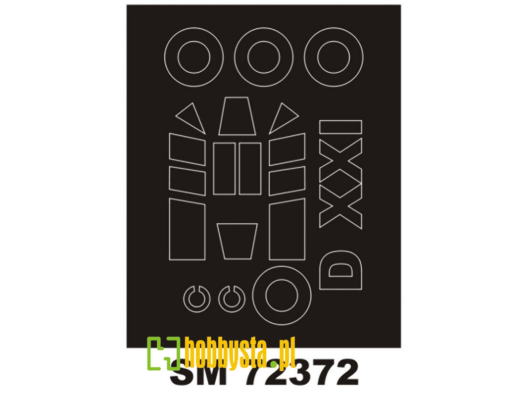Fokker D.Xxi - Mini Paint Mask Set (For Special Hobby Kits) - zdjęcie 1 Fokker D.Xxi - Mini Paint Mask Set (For Special Hobby Kits) - zdjęcie 1