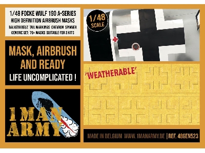 Focke-wulf-190 A-series - Balkenkreuz, Chevrons, Tail Markings General set - zdjęcie 1