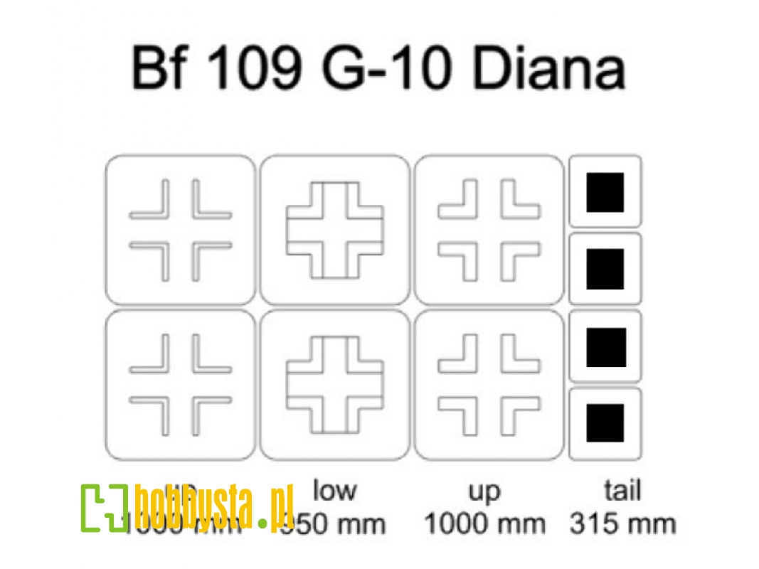 Bf 109 G-10 Diana Mask - zdjęcie 1 Bf 109 G-10 Diana Mask - zdjęcie 1