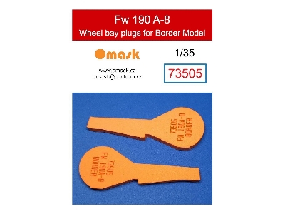 Focke Wulf Fw-190 A-8 - Wheel Bay Plugs (For Border Model Kits) - zdjęcie 1