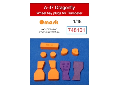 Cessna A-37 Dragonfly - Wheel Bay Plugs (For Trumpeter Kits) - zdjęcie 1