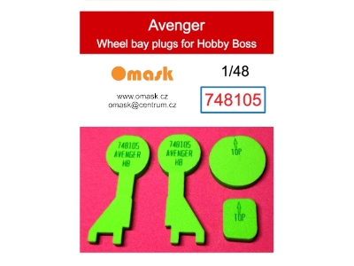 Grumman Avenger - Wheel Bay Plugs (For Hobby Boss Kits) - zdjęcie 1