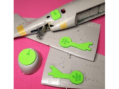 Grumman Avenger - Wheel Bay Plugs (For Hobby Boss Kits) - zdjęcie 2