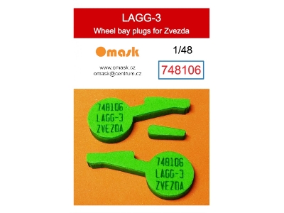 Lagg-3 - Wheel Bay Plugs (For Zvezda Kits) - zdjęcie 1