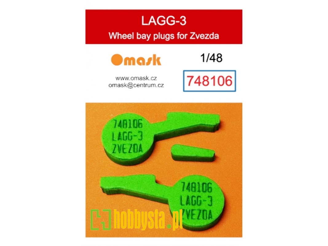 Lagg-3 - Wheel Bay Plugs (For Zvezda Kits) - zdjęcie 1